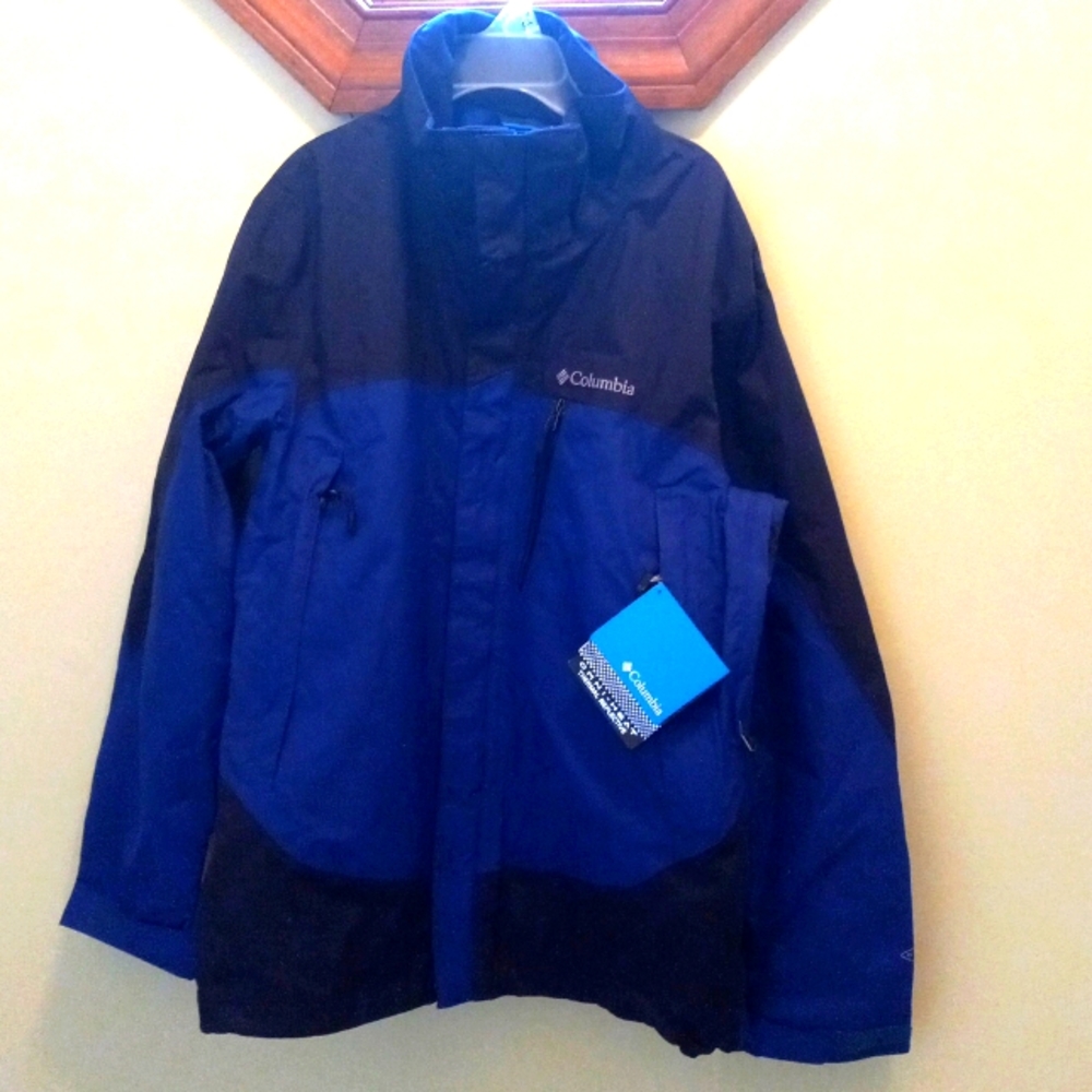 COLUMBIA INTERCHANGE  MEN BLUE/BLACK WINTER COAT